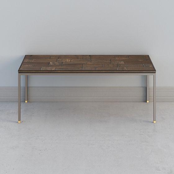 EVITA HOME โต๊ะหรูหราแบบโพสต์โมเดิร์น โต๊ะไม้โบราณที่ทำจากไม้จริง