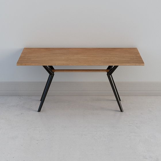 Industrial Style Desk 3D model for Creative Projects