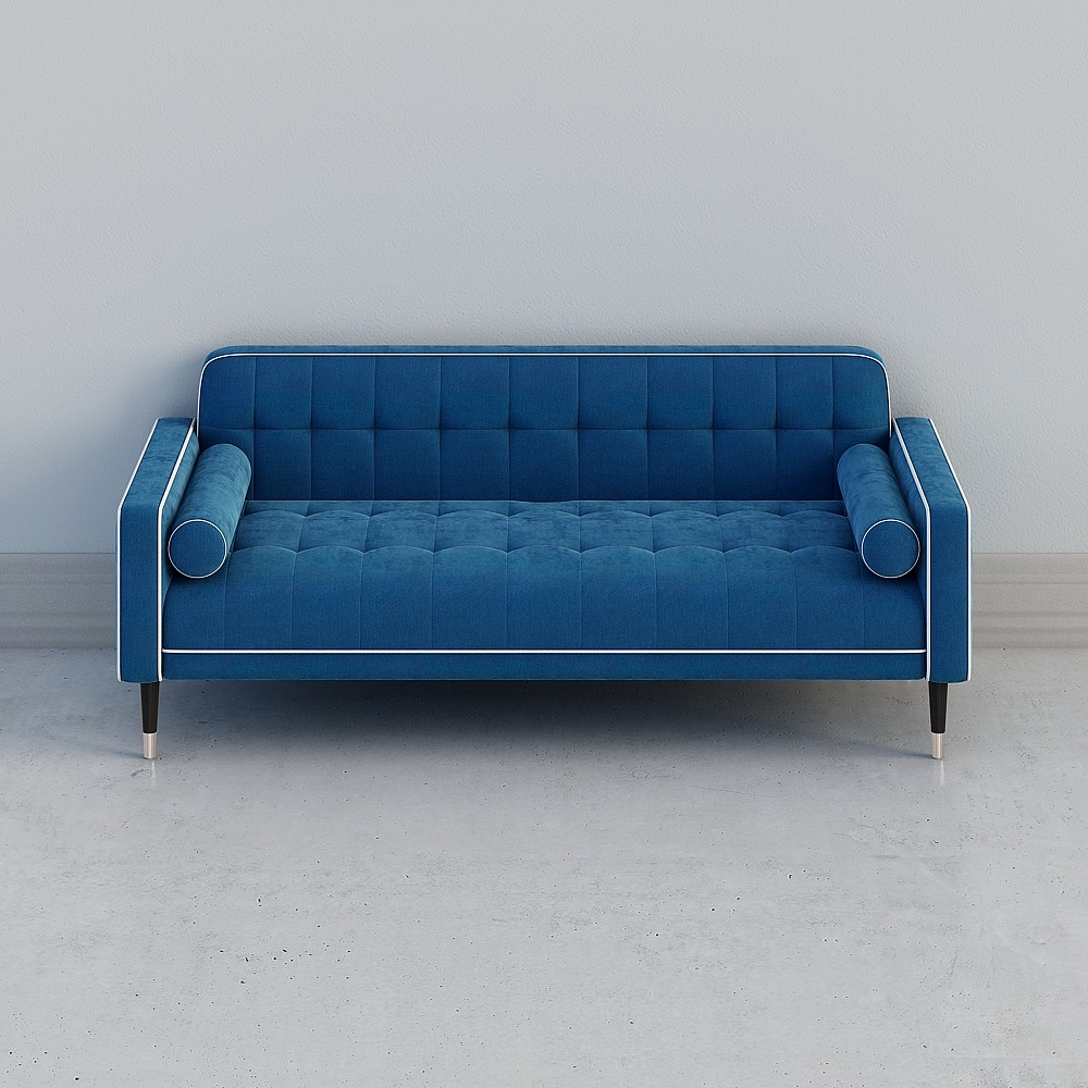 EVITA HOME American fabric sofa living room small family-type three-person sofa after the modern light luxury velvet sofa