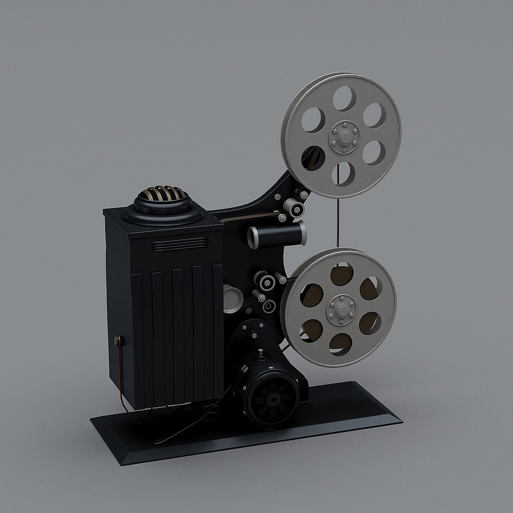 Vintage Film Projector 3D model