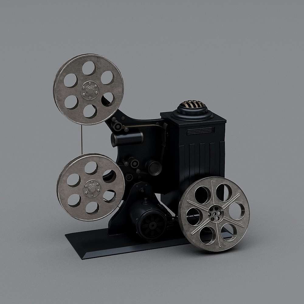 Vintage Film Projector 3D model