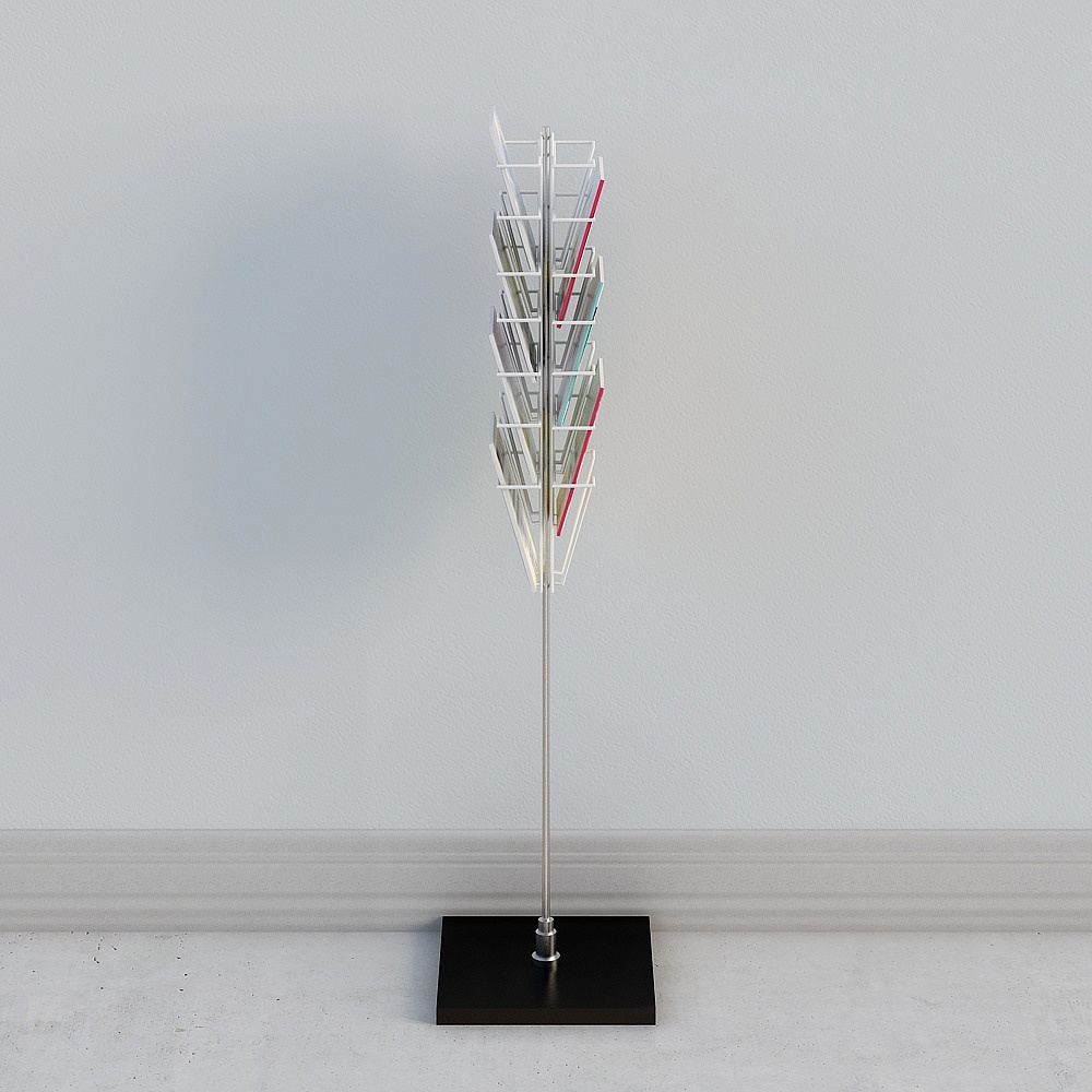 Moderno estante de periódicos publicitario-2