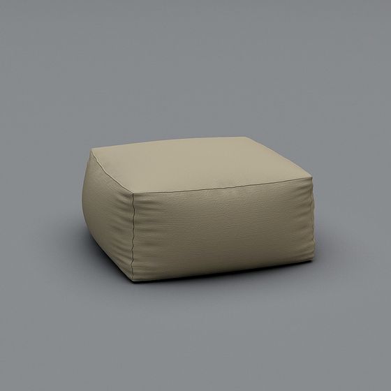 Low-Polygon Square Cushion 3D model