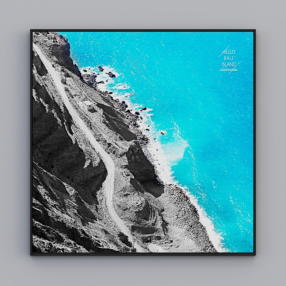 Kipp modern living room black box 123x123cm city building yhpp-l-1-1