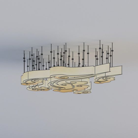 Cloud Pendant Light 3D model