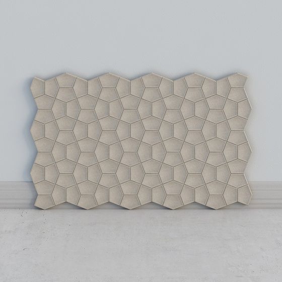 Stylish Geometric Wall Panel 3D model