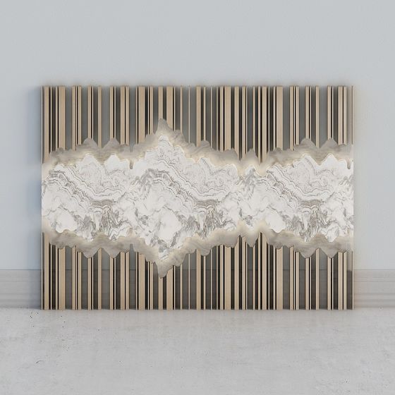 Abstract Waterfall 3D model for Creative Projects