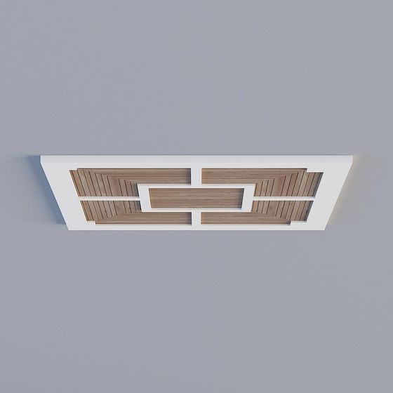 Low Polygon Minimalist Ceiling Panel 3D Model
