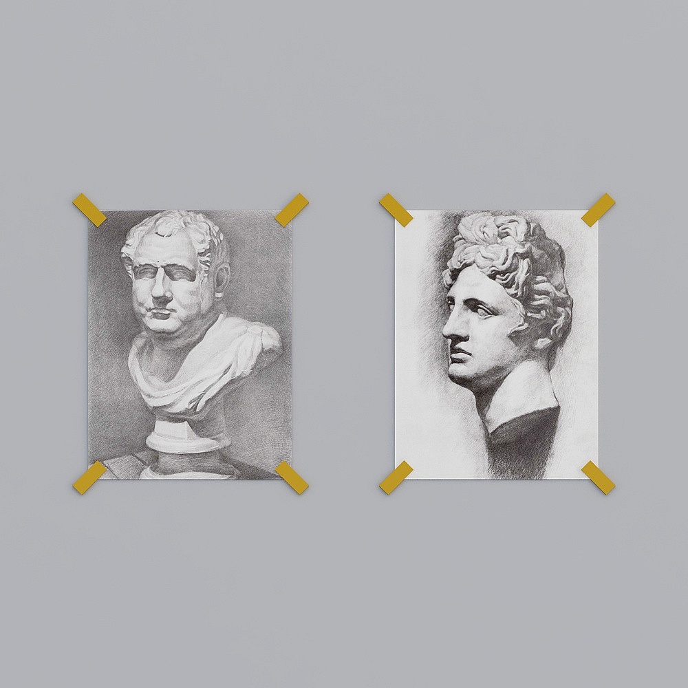 Classic Bust 3D Model with High Detail