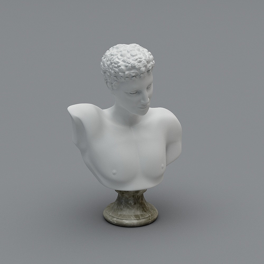 Stunning Marble Statue 3D Model