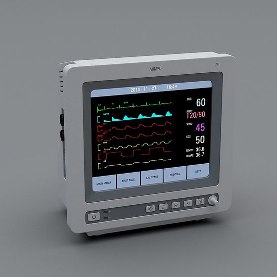 AXMED G90 ECG Monitor 3D model