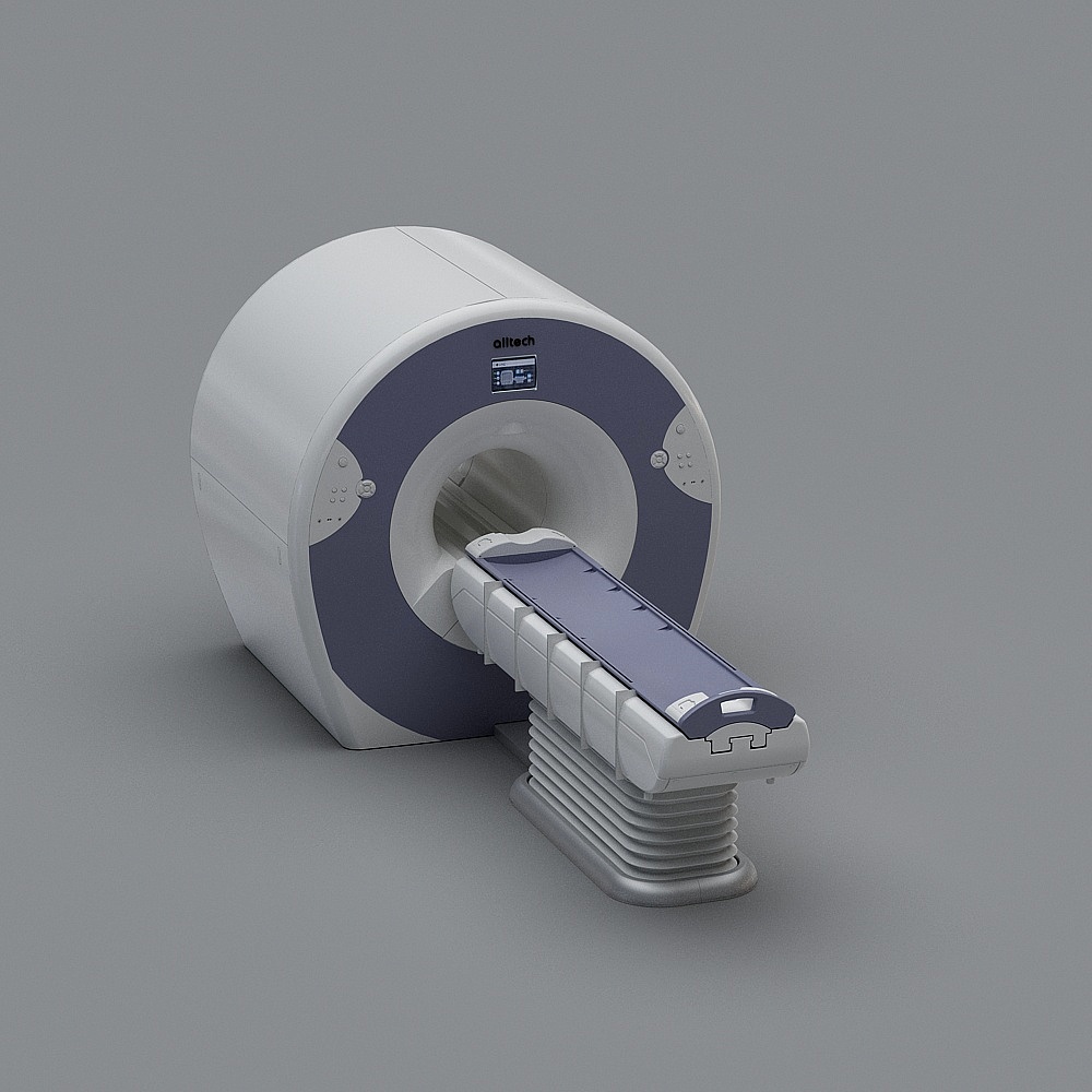 High-Detail MRI Scanner 3D model