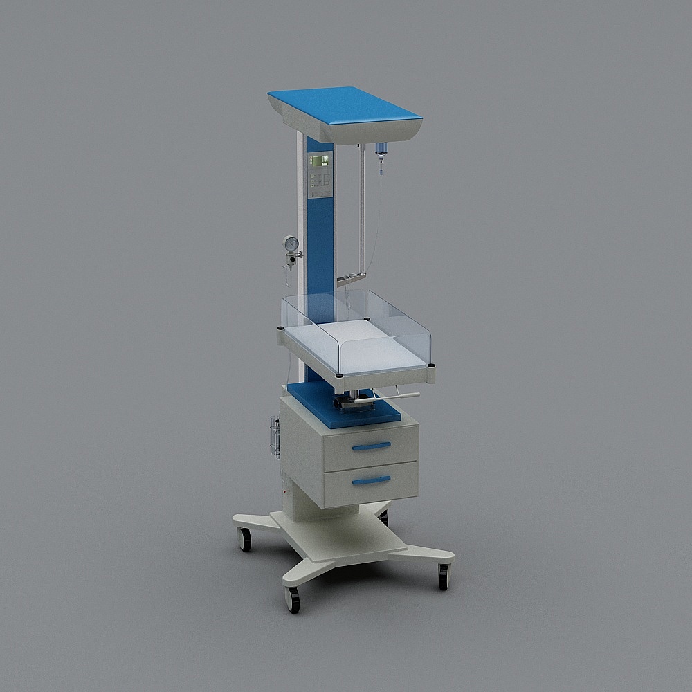Low-Poly Mobile IV Stand 3D model