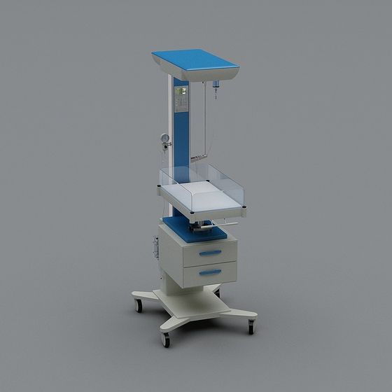 Low-Poly Mobile IV Stand 3D model