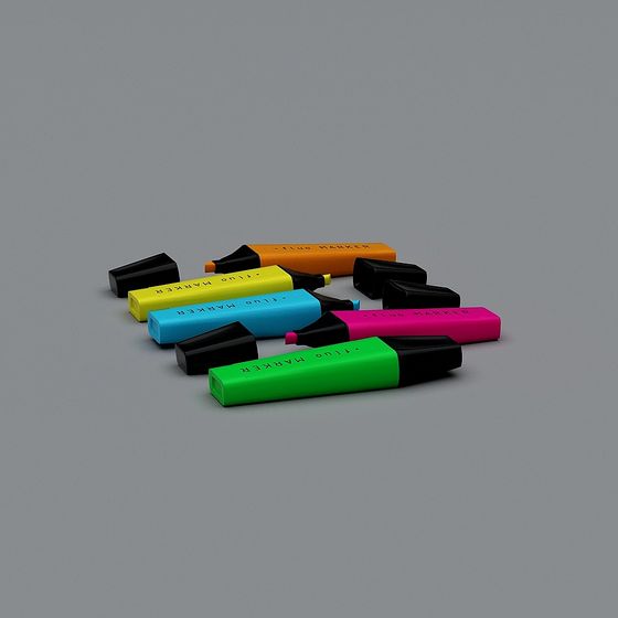 Fluorescent Markers 3D model