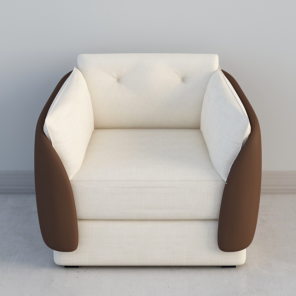 Unique Low-Poly Sofa Chair 3D model