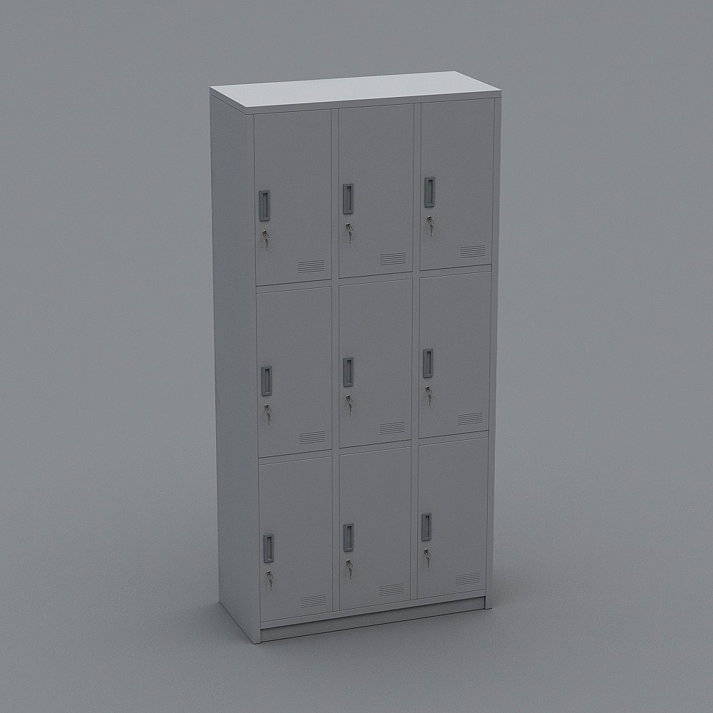 Minimalist Storage Cabinet 3D model