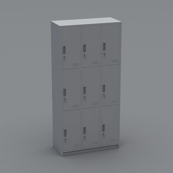 Minimalist Storage Cabinet 3D model