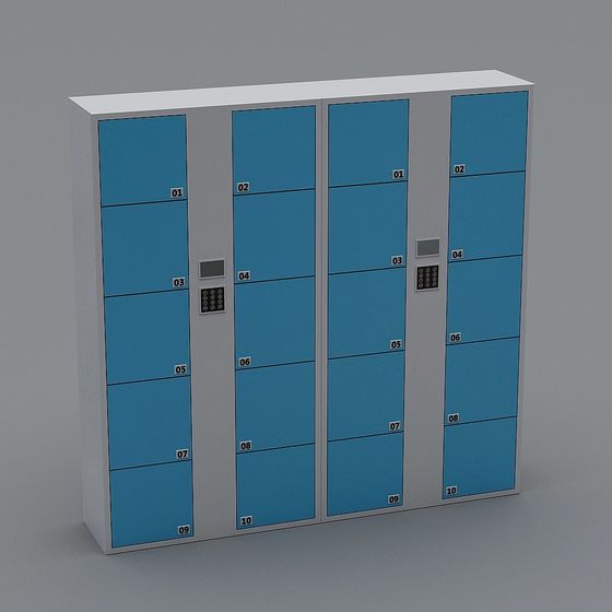 Smart Storage Cabinet 3D model for Modern Spaces