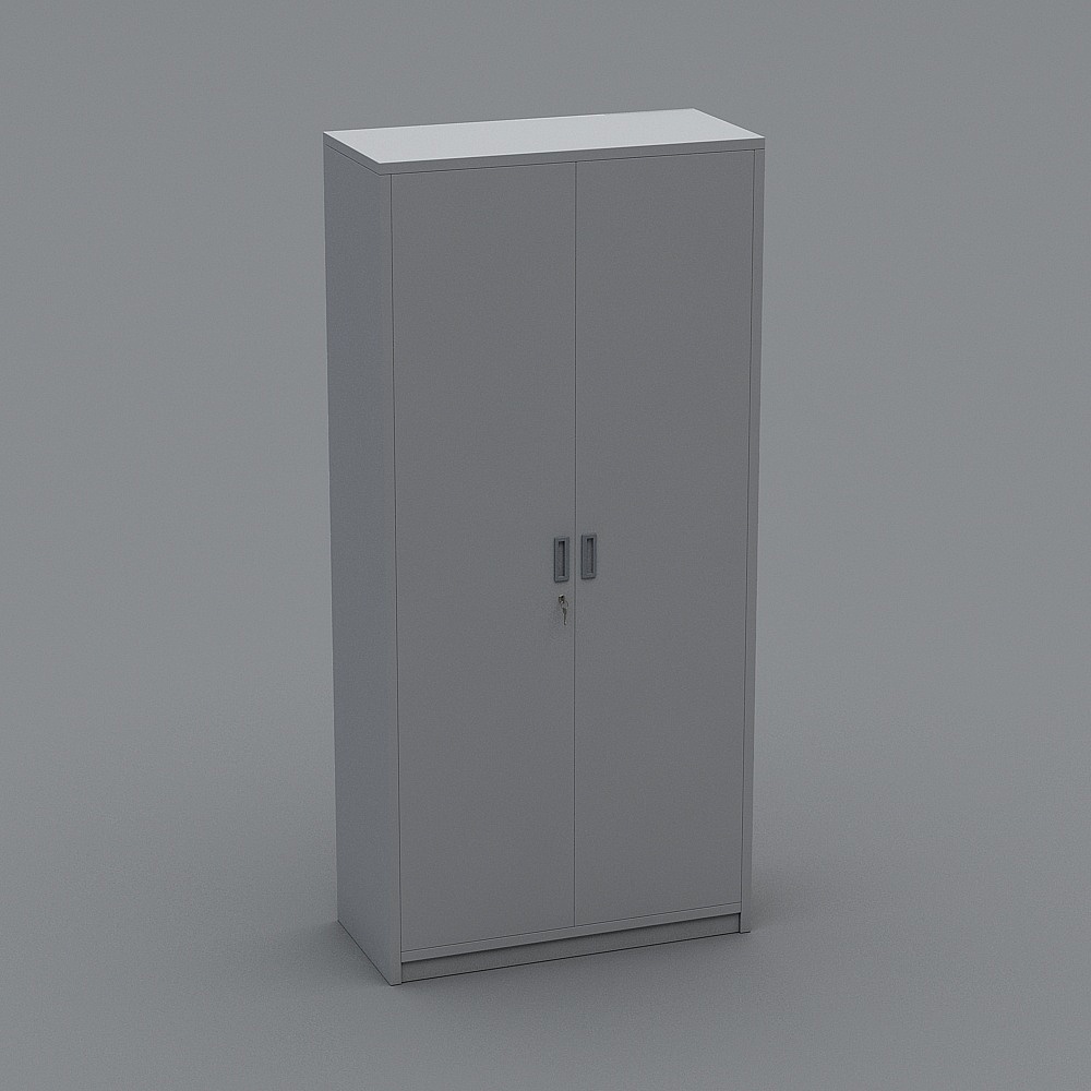 Sleek Storage Cabinet 3D model for Modern Interiors