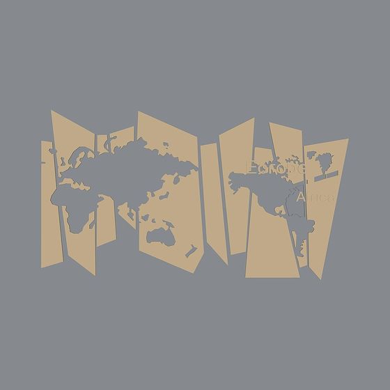 Low Poly World Map 3D Model