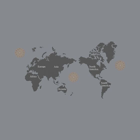 Low-Poly Detailed 3D World Map Model