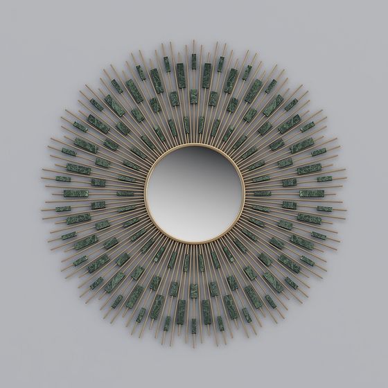 Elegant Low-Polygon Mirror 3D model