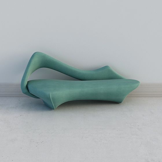Streamlined Lounge Chair 3D model