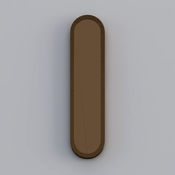 Vintage Metal Ruler 3D model