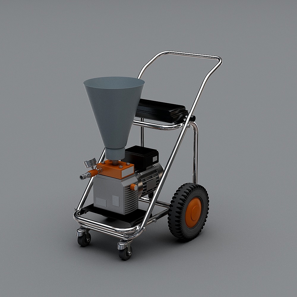 Industrial Aesthetic Spray Paint Car 3D model