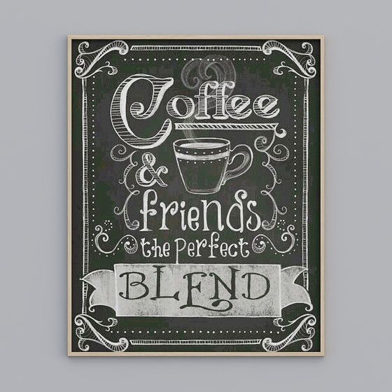 Coffee & Friends Retro 3D Model