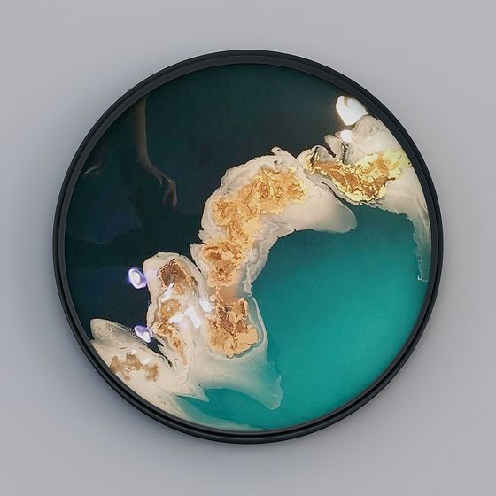 Abstract Fluid Plate 3D model