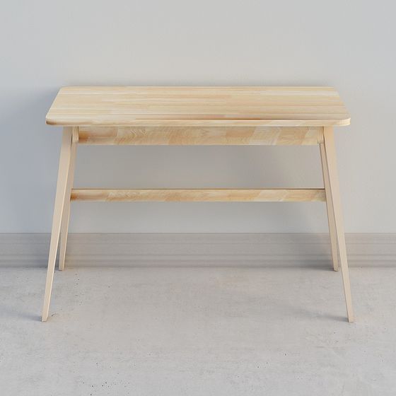 Wooden Side Table 3D model