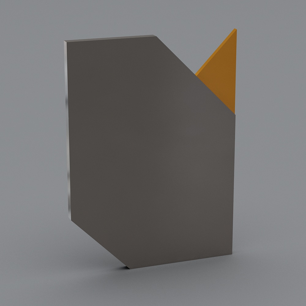 Unique Geometric 3D Model with Low Poly and High Detail