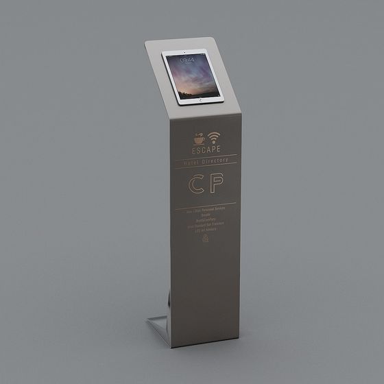 Escape Hotel Directory Kiosk 3D model