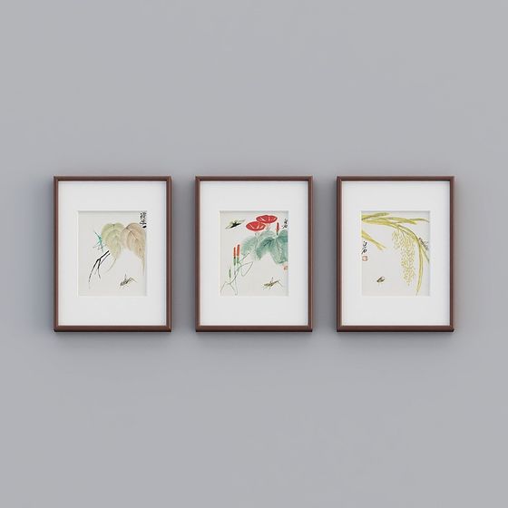 Кияй новый китайский тройной вертикальный красный древесный массивный каркас птичья комедия 48x63 см цзи белый камень цветок птица twhxd-zs-gg-sk-13