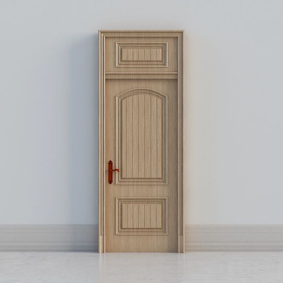 Elegant Low-Poly 3D Door Model for Modern Interiors