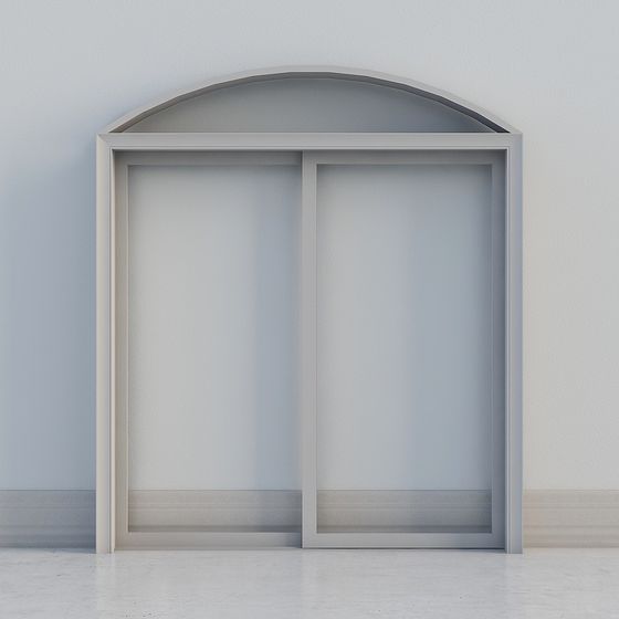 Arched Sliding Door 3D model