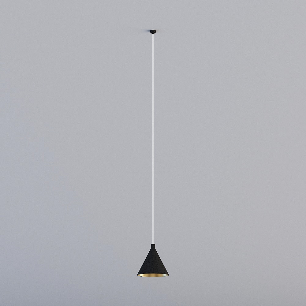 Elegant Cone Pendant Light 3D model