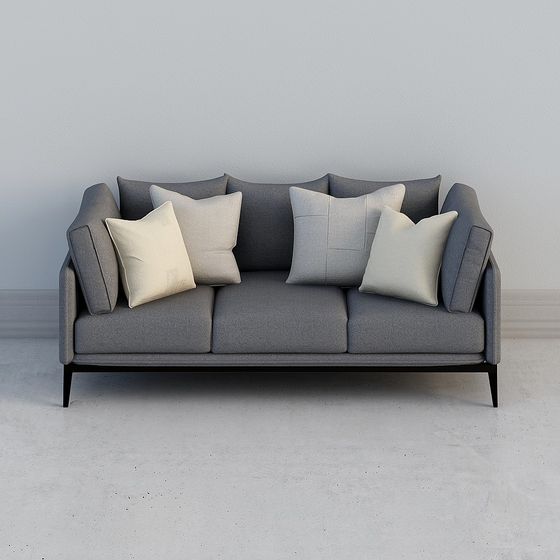 Modern Minimalist 3D Sofa Model