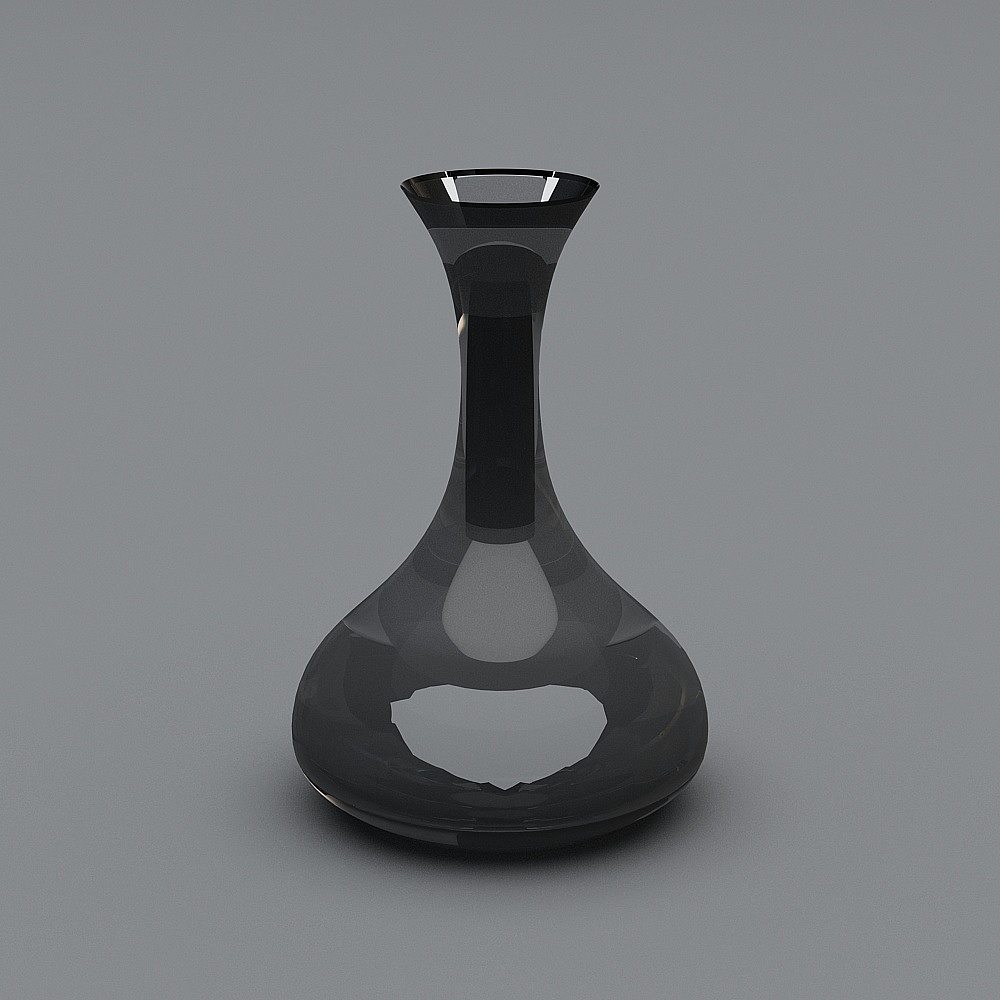 Elegant Low-Poly Vase 3D model for Interior Design