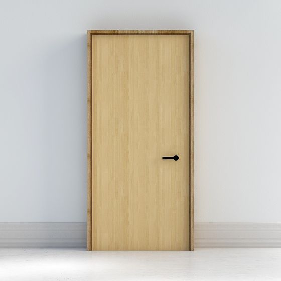 最小限の明るい木製のドア