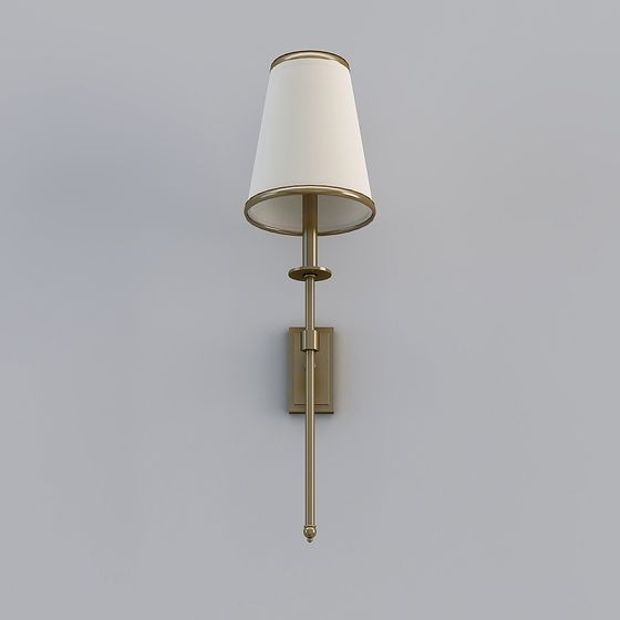 Elegant 3D Wall Lamp Model for Modern Interiors
