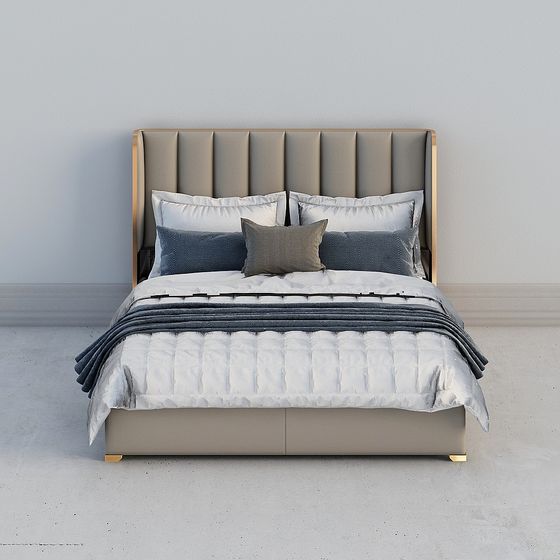 Urban Elegance Bed 3D model
