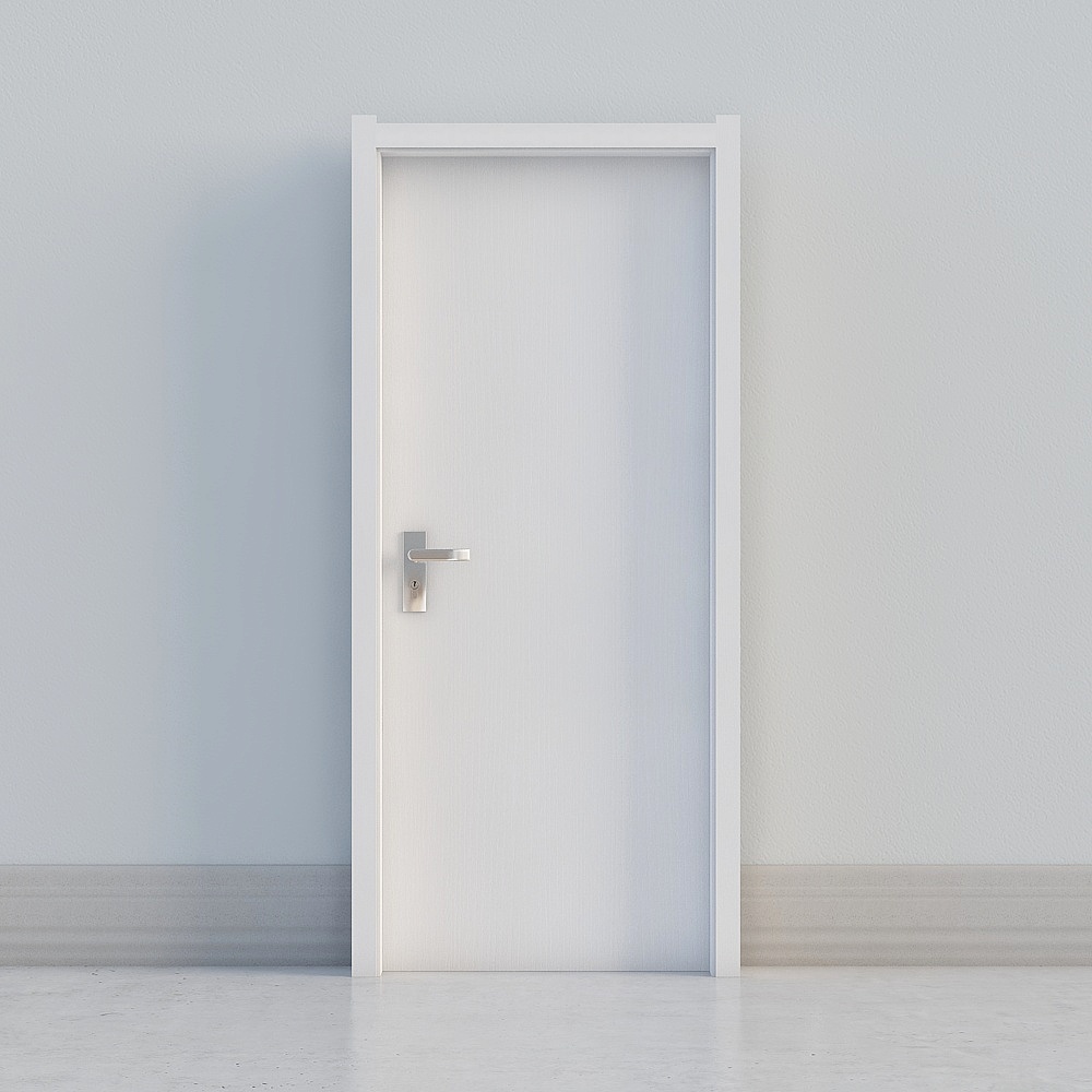 Minimalist High-Detail Door 3D model
