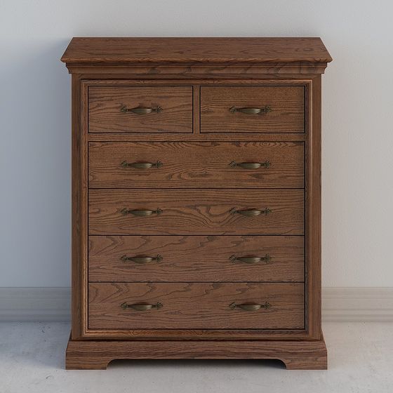 Elegant Vintage Storage Cabinet 3D model