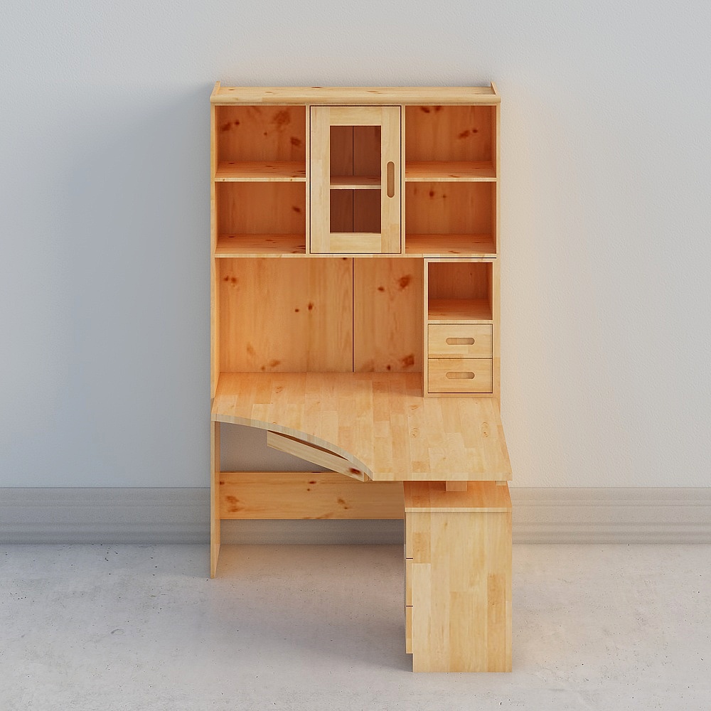 103-corner bookcase