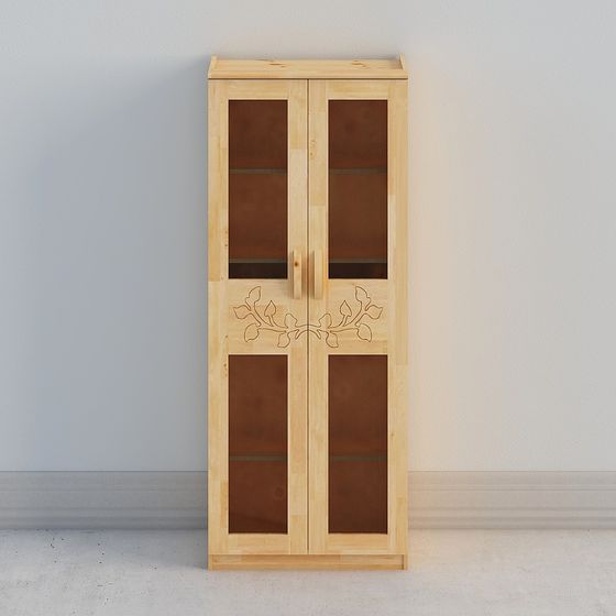 Rustic Display Cabinet 3D Model for Creative Designs