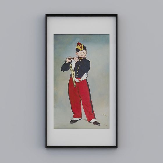 Stylish Violinist 3D model for Creative Projects