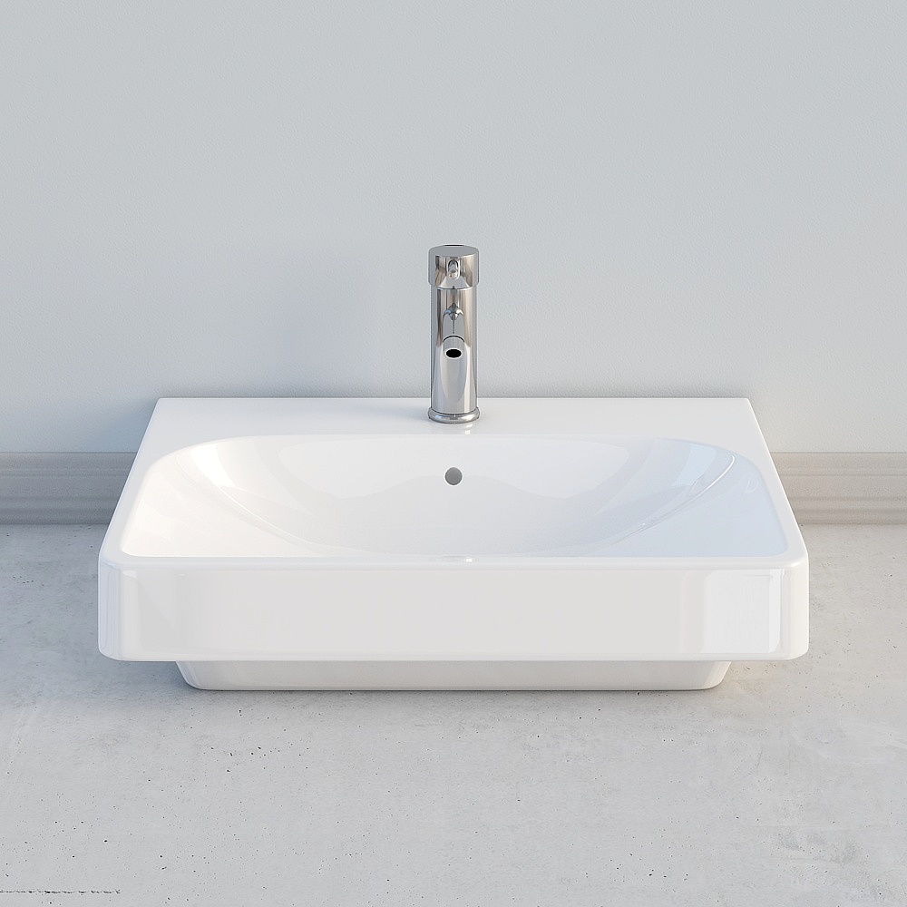 Geberit Giboli - Stile Semplice - 500.229.01.1-Smyle Lavabo 600